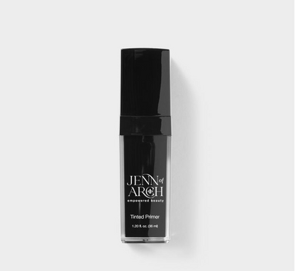 Jenn of Arch Tinted Love Primer, hydrating and smoothing primer with a tinted formula for radiant skin.